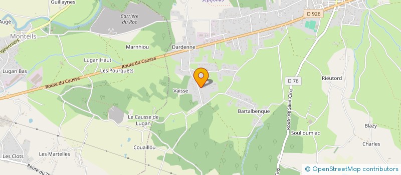 localisation de l'entreprise EN K'DANSES  SEPTFONDS