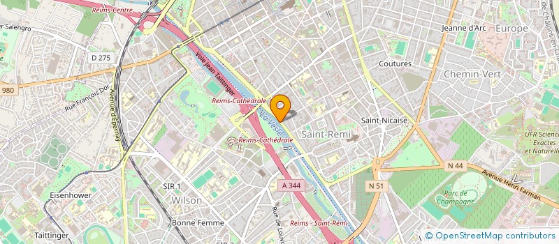 localisation de l'entreprise EN LARGE  REIMS