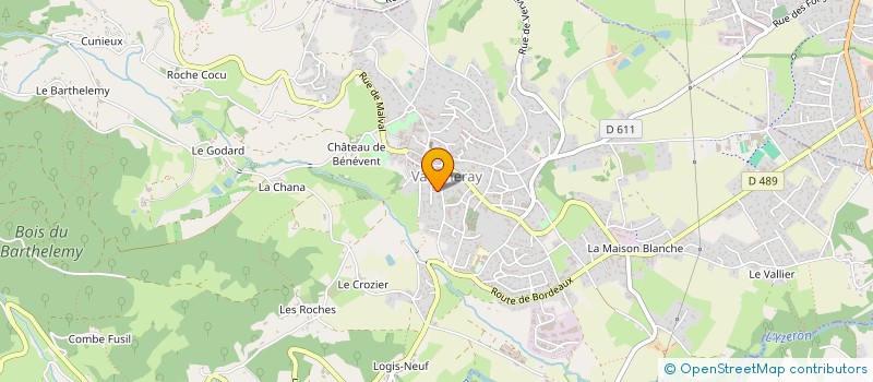 localisation de l'entreprise EN LUMIERES PRODUCTION  VAUGNERAY