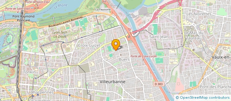 localisation de l'entreprise EN MARGE DES MOTS  VILLEURBANNE