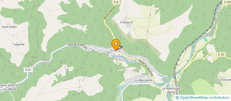 localisation de l'entreprise EN MEUTE SIANNE ALAGNON  BLESLE