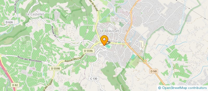 localisation de l'entreprise EN MODE GUITARE  LE BEAUSSET