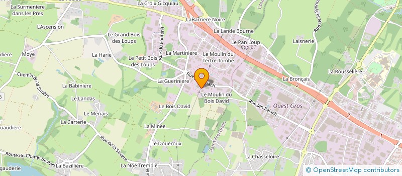 localisation de l'entreprise EN MOTEURS à COUERON