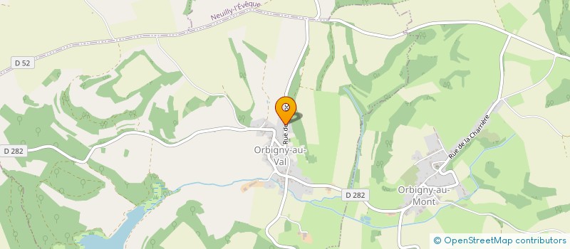 localisation de l'entreprise EN PLAIN'NATURE à ORBIGNY-AU-VAL