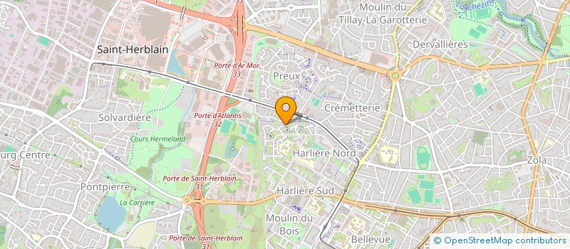 localisation de l'entreprise EN POINTILLE PRODUCTION  SAINT-HERBLAIN