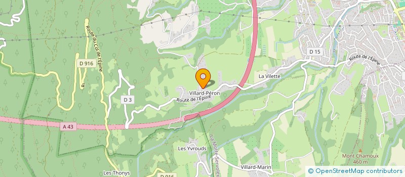 localisation de l'entreprise EN PRIVE  LA MOTTE-SERVOLEX