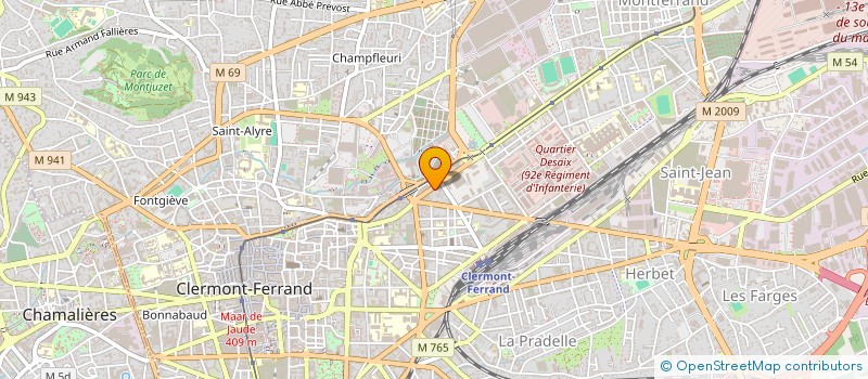 localisation de l'entreprise EN QUETE DE SENS 63  CLERMONT-FERRAND