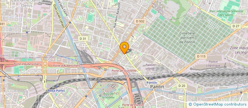 localisation de l'entreprise EN RAPPEL  PANTIN