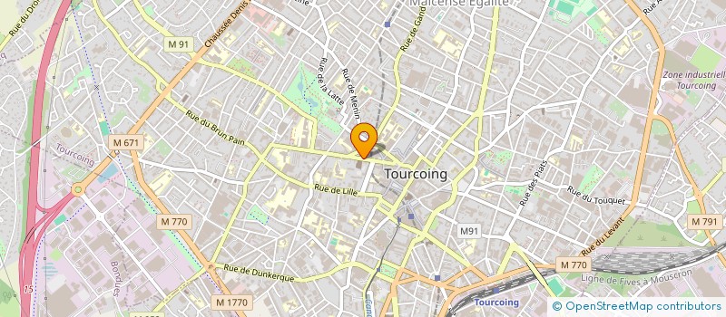 localisation de l'entreprise EN ROULOTTE SIMONE  TOURCOING