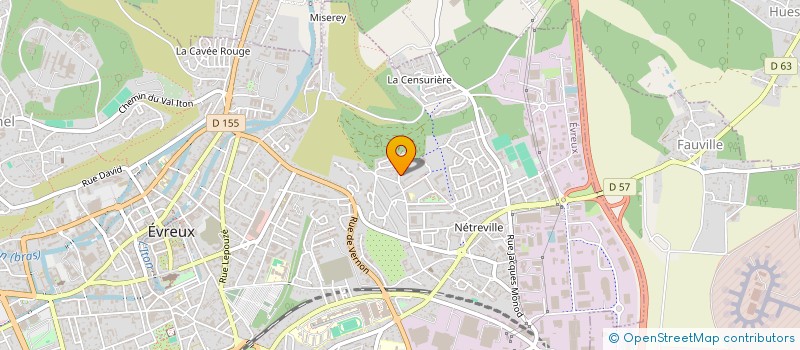 localisation de l'entreprise EN ROUTE POUR LES ECOLIERS DE J3B  EVREUX