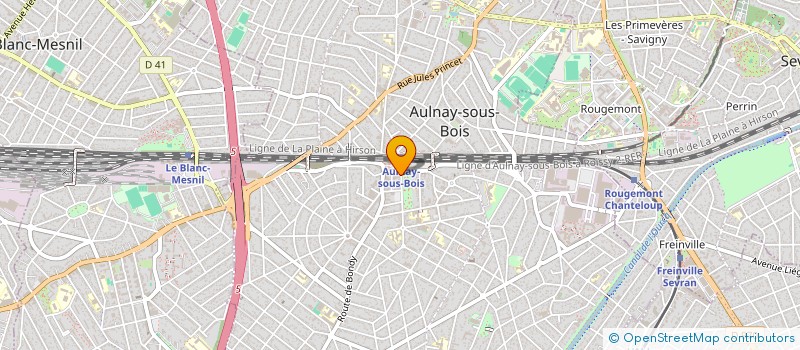 localisation de l'entreprise EN ROUTE POUR LES ETOILES à AULNAY-SOUS-BOIS
