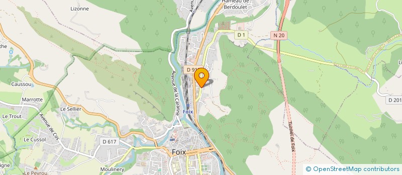 localisation de l'entreprise EN RUE EN PISTE à FOIX