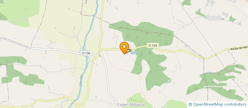 localisation de l'entreprise EN SALIVAN  FAGET-ABBATIAL