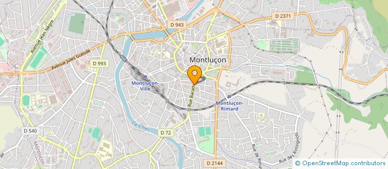 localisation de l'entreprise EN SCENE à MONTLUCON