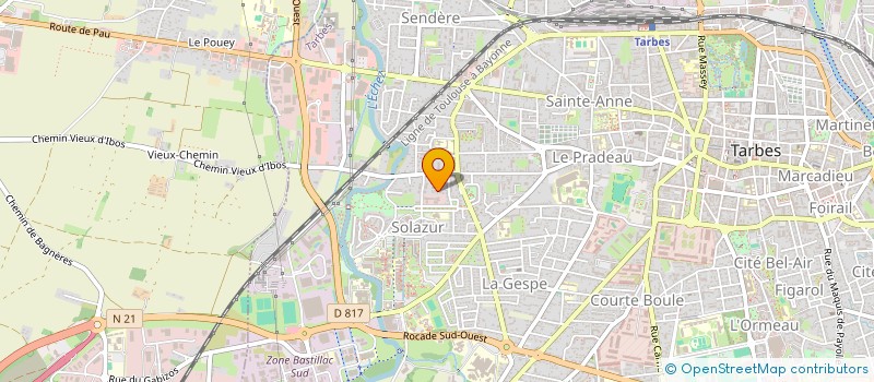 localisation de l'entreprise EN SCENE  TARBES