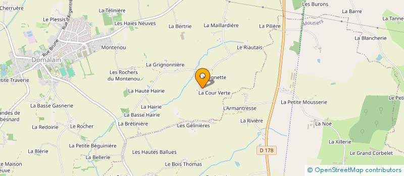 localisation de l'entreprise EN SCENE  DOMALAIN