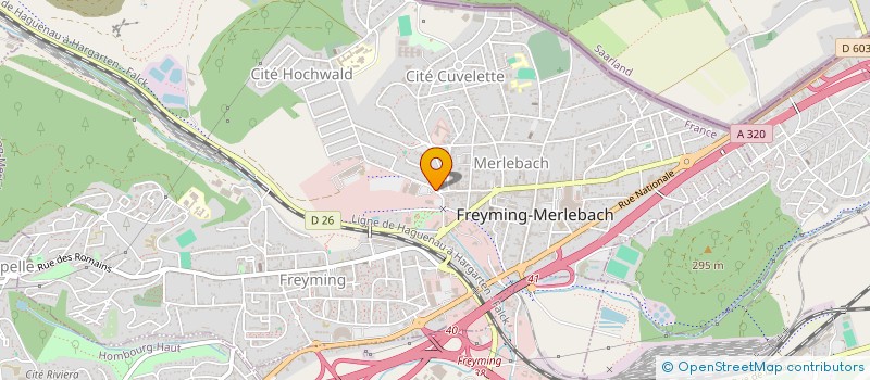 localisation de l'entreprise EN SOL MINEUR 57  FREYMING-MERLEBACH