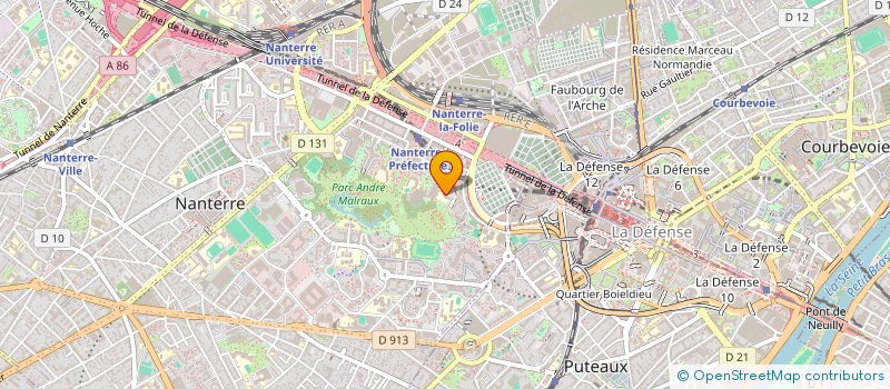 localisation de l'entreprise EN SORTANT DE L ECOLE à NANTERRE