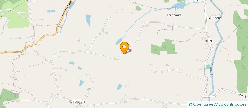 localisation de l'entreprise EN SOTOM  LABEJAN