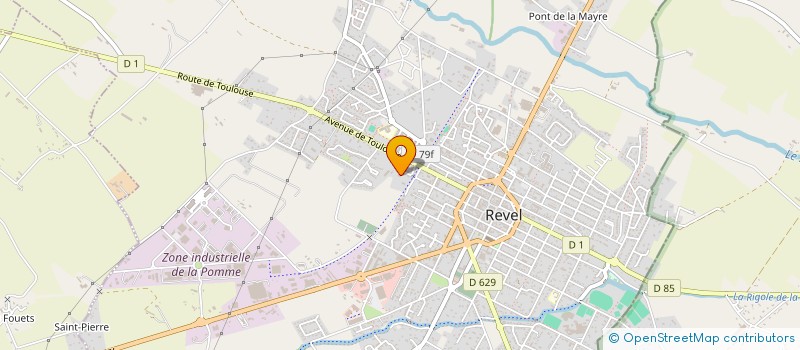 localisation de l'entreprise EN SOUAL  REVEL