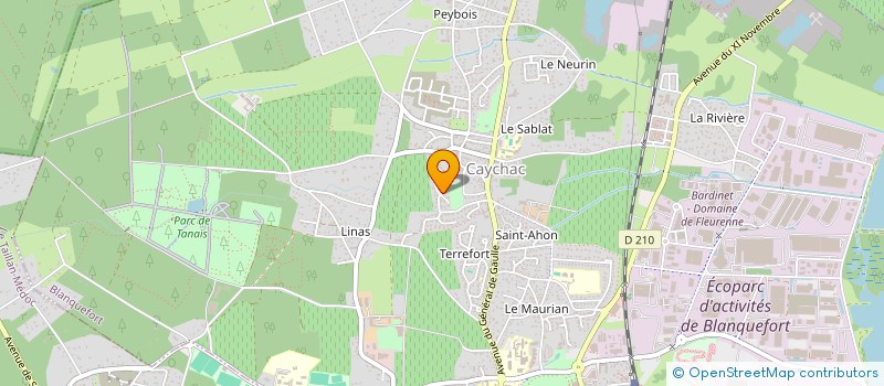 localisation de l'entreprise EN SYMBIOSE - MEDIATION PAR L'ANIMAL à BLANQUEFORT