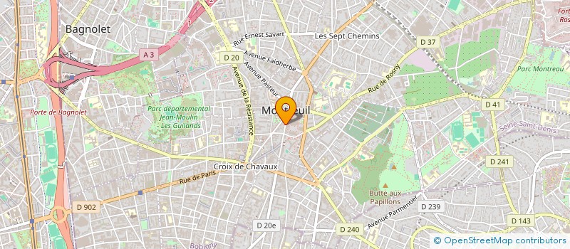 localisation de l'entreprise EN-TEMPS à MONTREUIL