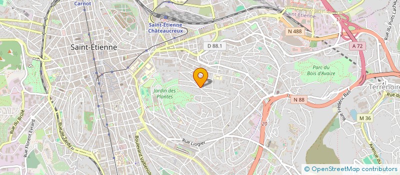 localisation de l'entreprise EN TERRE VERT  SAINT-ETIENNE