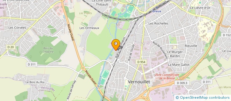 localisation de l'entreprise EN TETE D'AFFICHE à VERNOUILLET