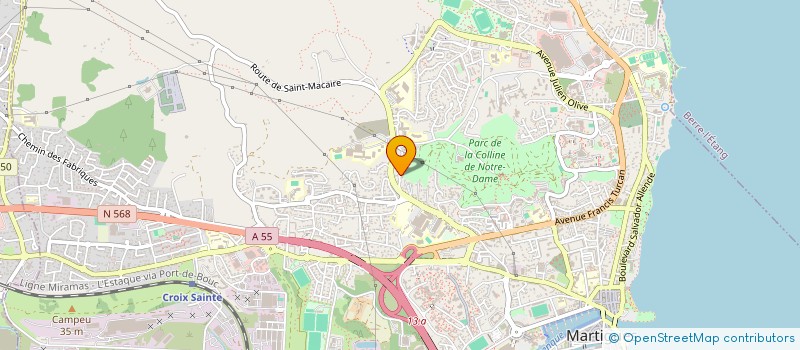 localisation de l'entreprise EN TUS BRAZOS 13 à MARTIGUES