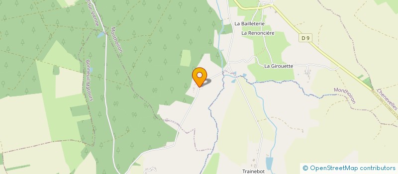 localisation de l'entreprise EN UN CLIC  MONTHOIRON