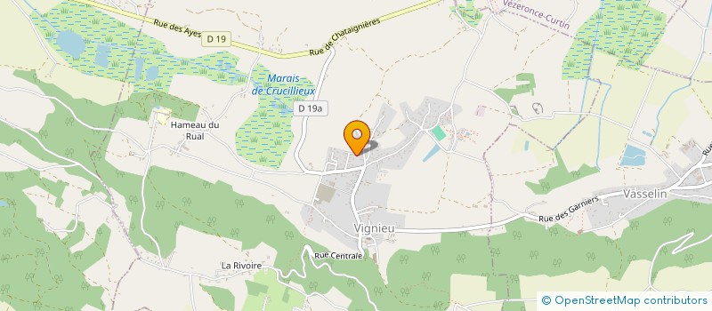 localisation de l'entreprise EN VARVIER FRERES  VIGNIEU