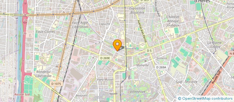localisation de l'entreprise EN VERT ET AVEC TOUS à GRENOBLE