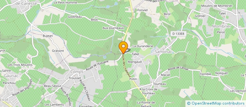 localisation de l'entreprise EN VIE  SAMONAC