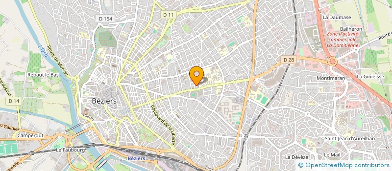localisation de l'entreprise EN VIE A BEZIERS (EVAB)  BEZIERS