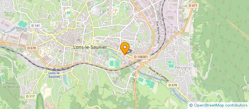 localisation de l'entreprise EN VIE BIO  LONS-LE-SAUNIER