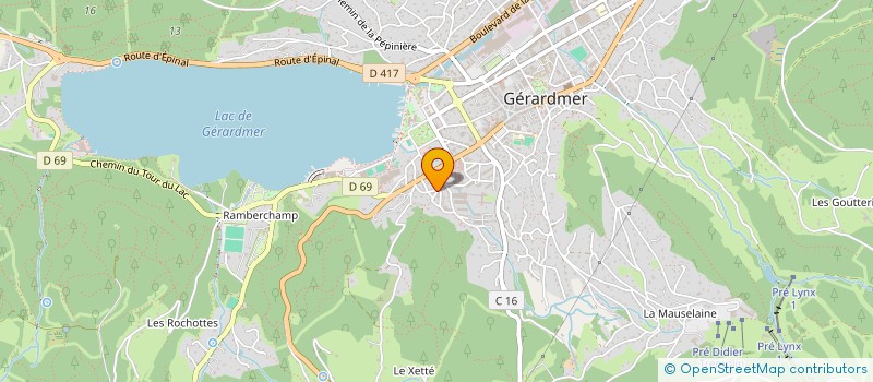 localisation de l'entreprise EN VIE DE SOUFFLE à GERARDMER