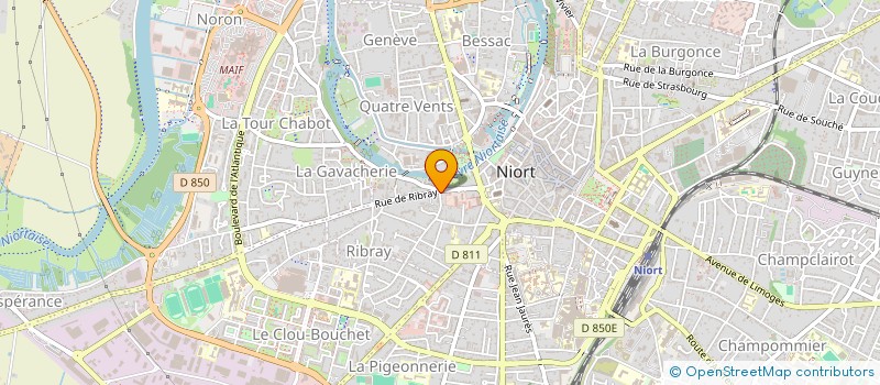 localisation de l'entreprise EN VIE URBAINE  NIORT