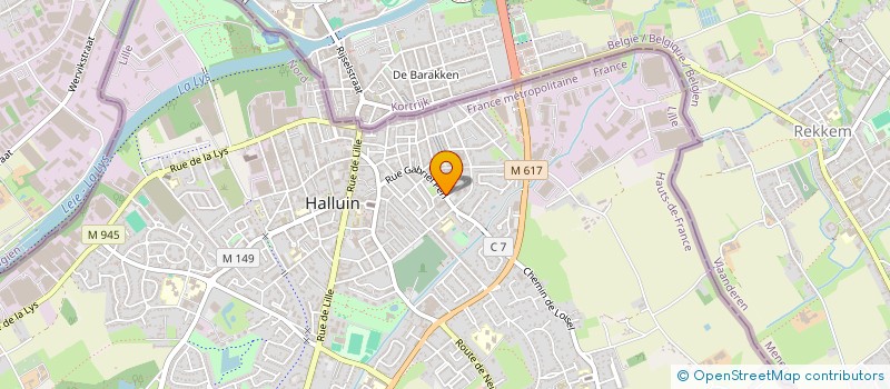 localisation de l'entreprise EN VOGUE  HALLUIN