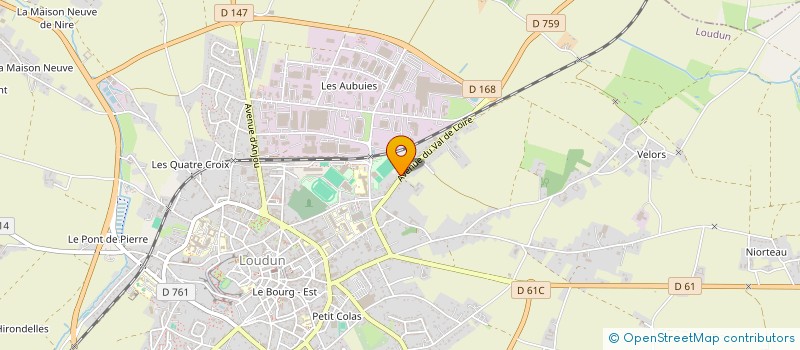 localisation de l'entreprise EN VRAC-EPICERIE à LOUDUN