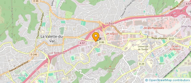 localisation de l'entreprise ENA à LA VALETTE-DU-VAR