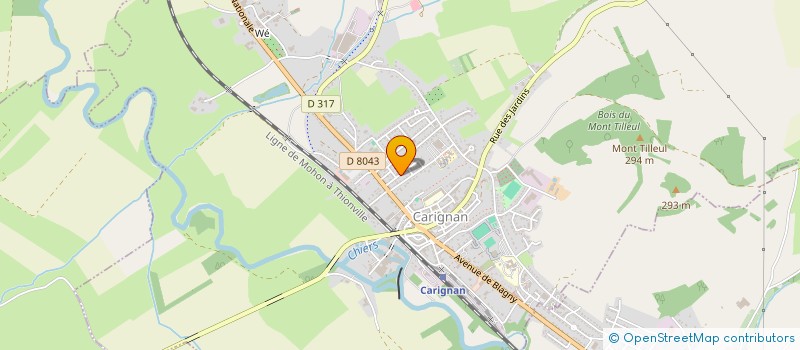 localisation de l'entreprise ENA  CARIGNAN