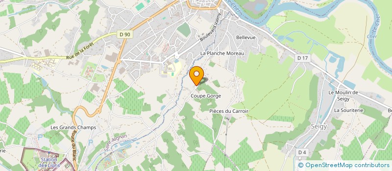 localisation de l'entreprise ENA  SEIGY