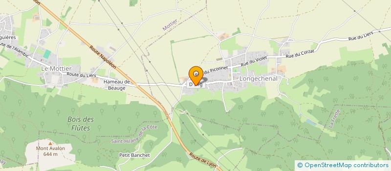 localisation de l'entreprise ENA  LONGECHENAL