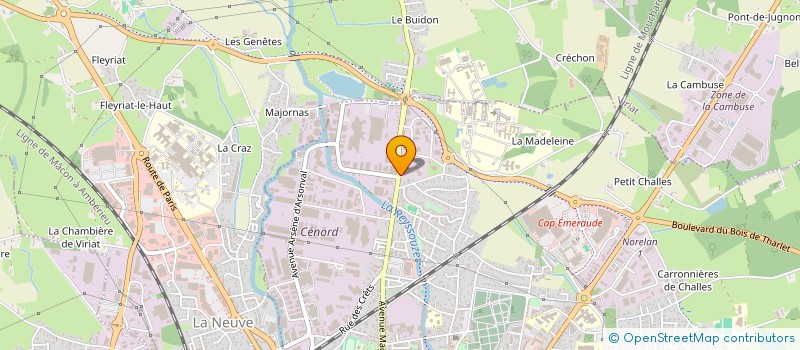 localisation de l'entreprise ENA IMMOBILIER à BOURG-EN-BRESSE