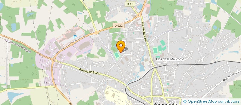 localisation de l'entreprise ENAA  ROMORANTIN-LANTHENAY