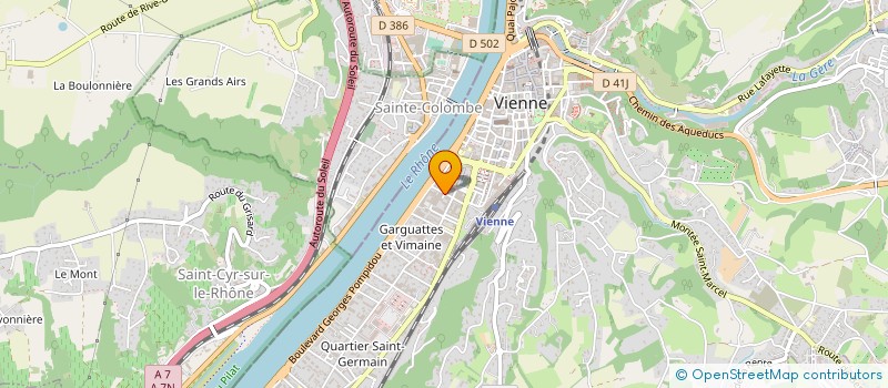localisation de l'entreprise ENACRIS à VIENNE