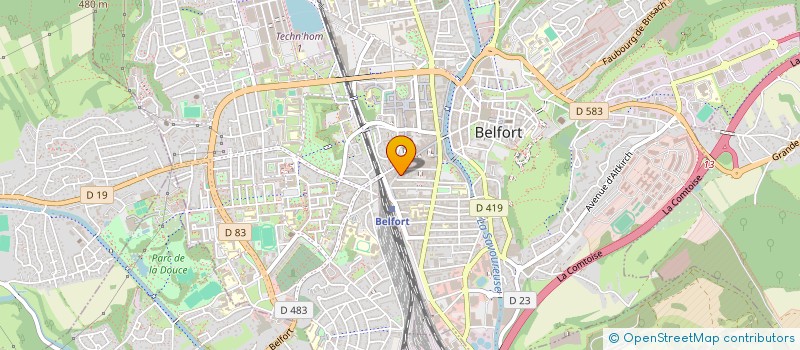 localisation de l'entreprise ENAFEL à BELFORT