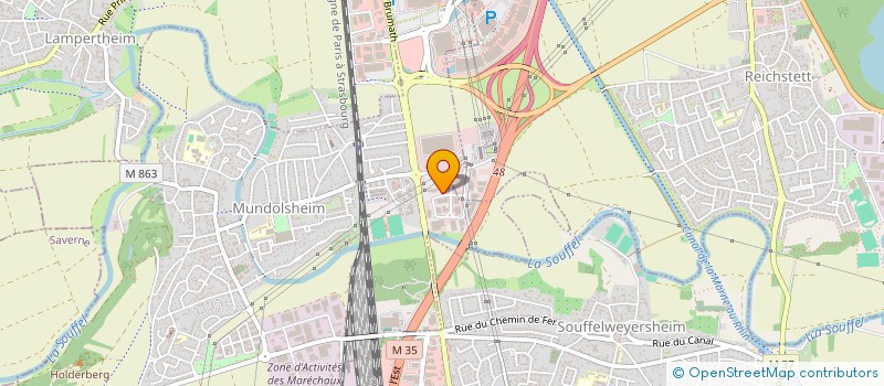 localisation de l'entreprise ENAGO  MUNDOLSHEIM