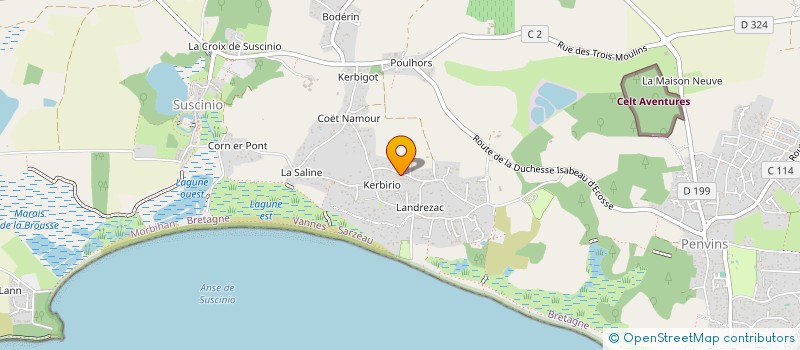 localisation de l'entreprise ENAH  SARZEAU