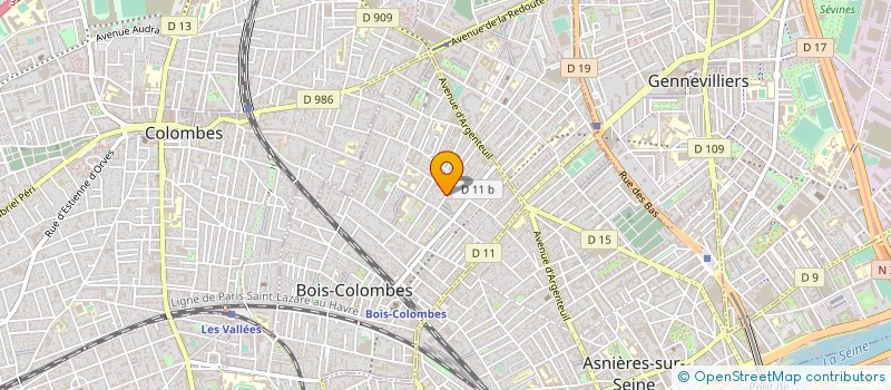 localisation de l'entreprise ENAIRTECH à BOIS COLOMBES